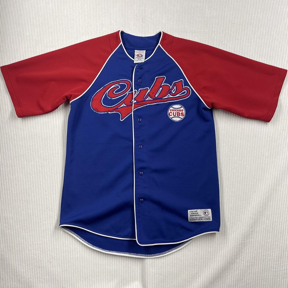 Chicago Cubs Baseball Jersey Mens Medium Blue MLB Alfonso Soriano True Fan